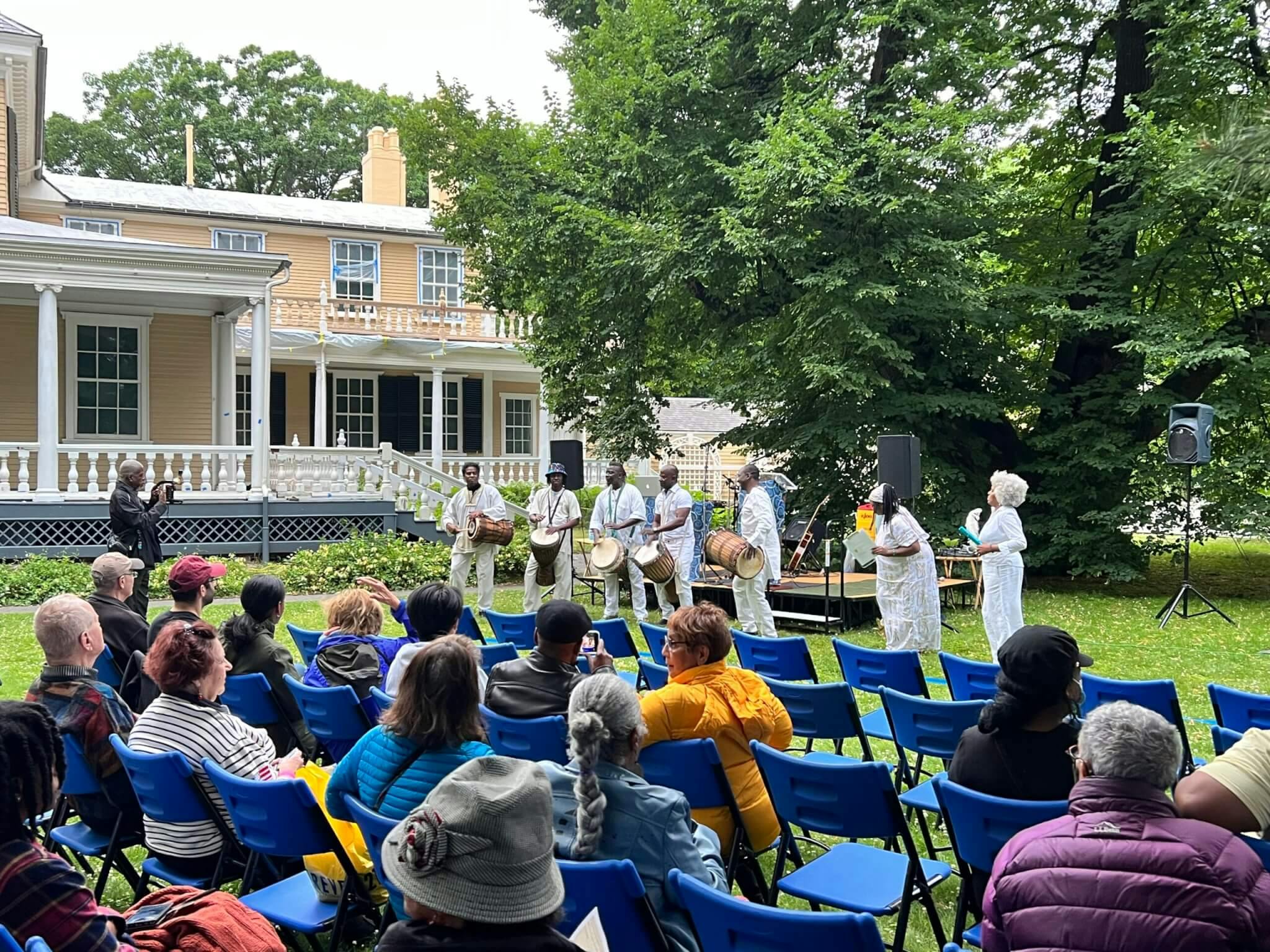 Image of the annual Juneteenth Gathering at Longfellow House-Washington’s Headquarters in 2022.