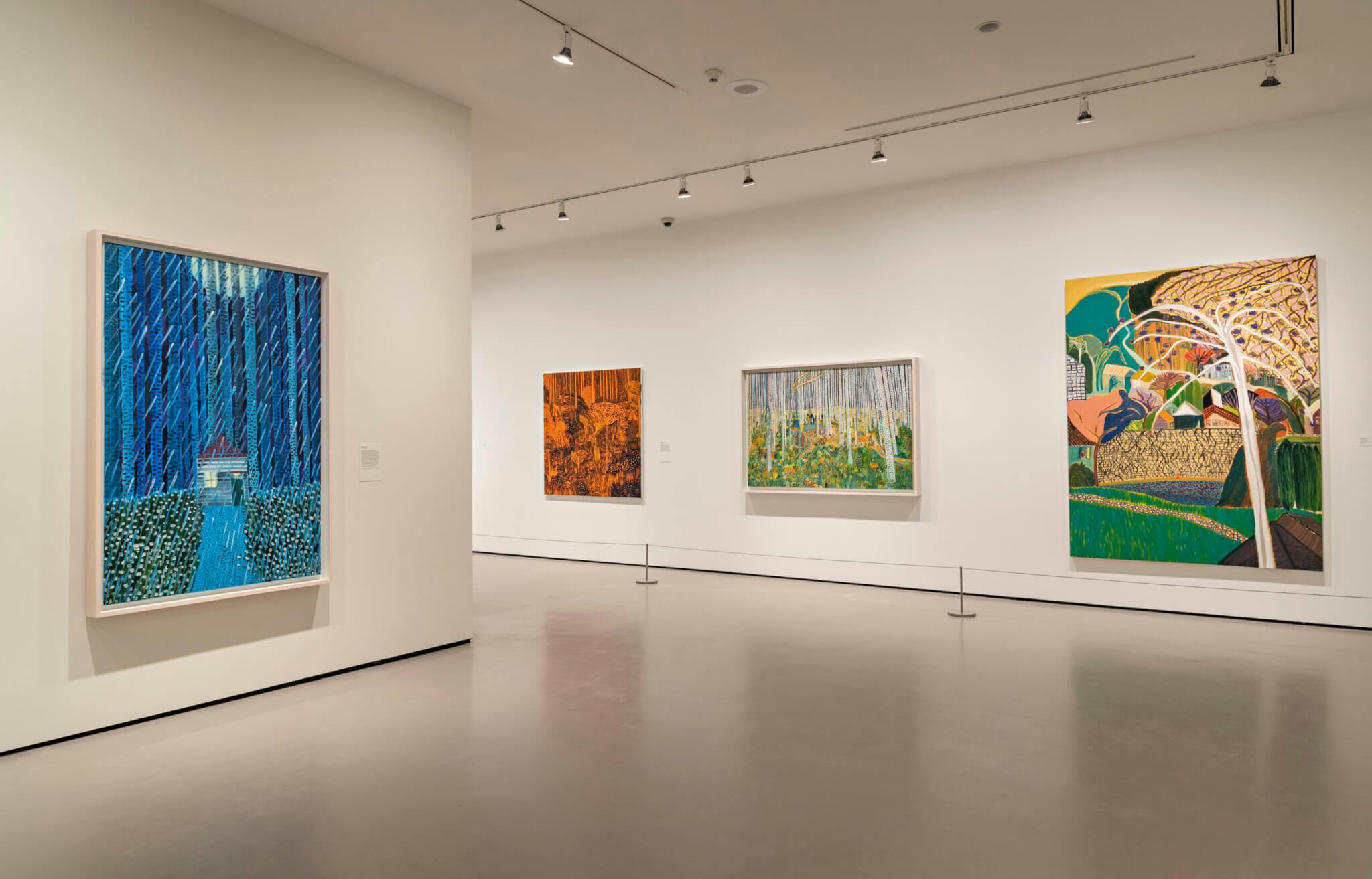 Installation view of “Matthew Wong: The Realm of Appearances at Museum of Fine Arts, Boston