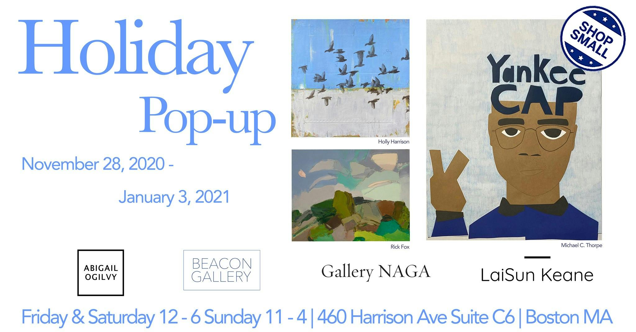 Poster design for Holiday Pop Up in SoWA