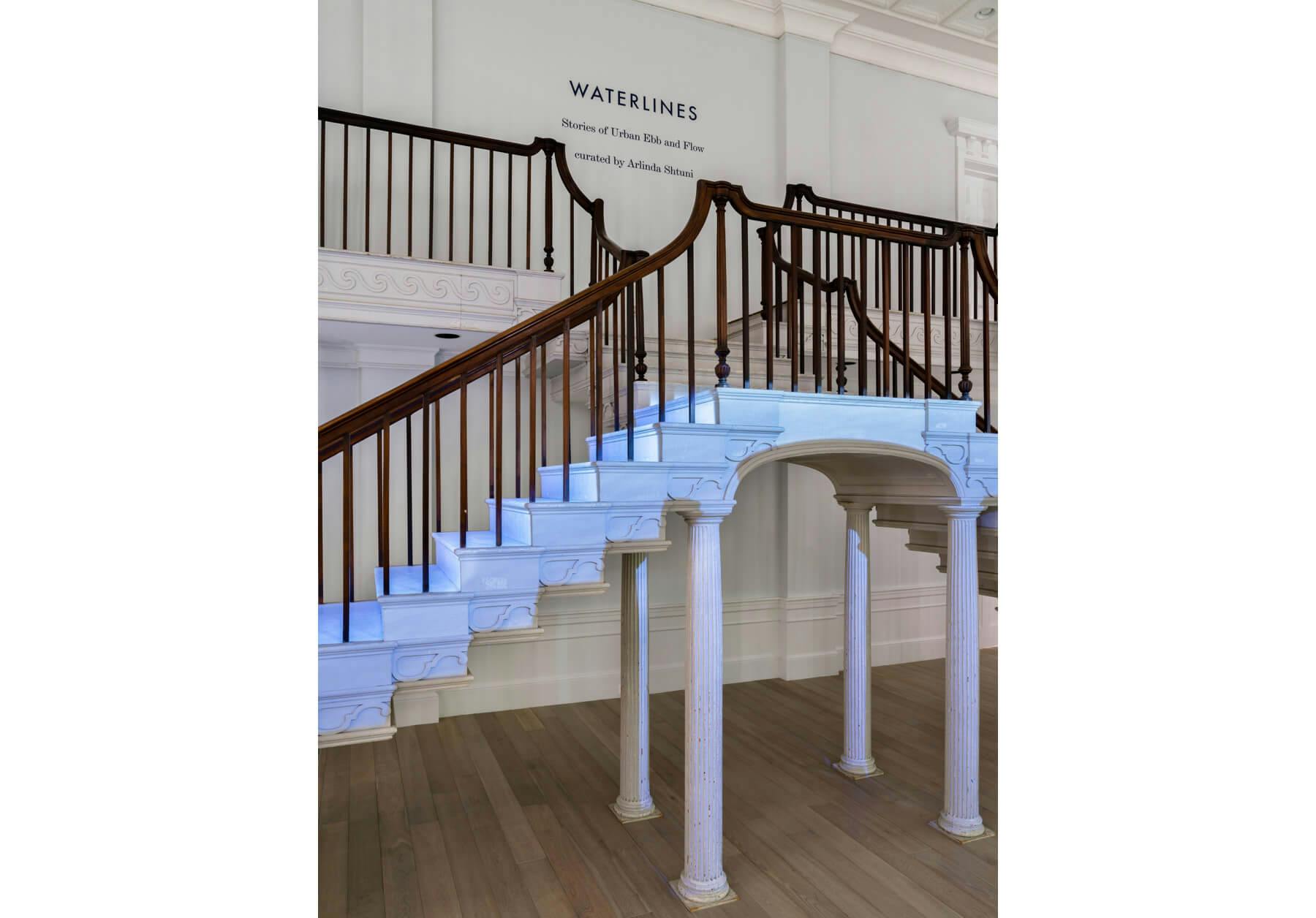 The museum’s centerpiece is a 1792 flying double staircase designed by Charles Bulfinch.