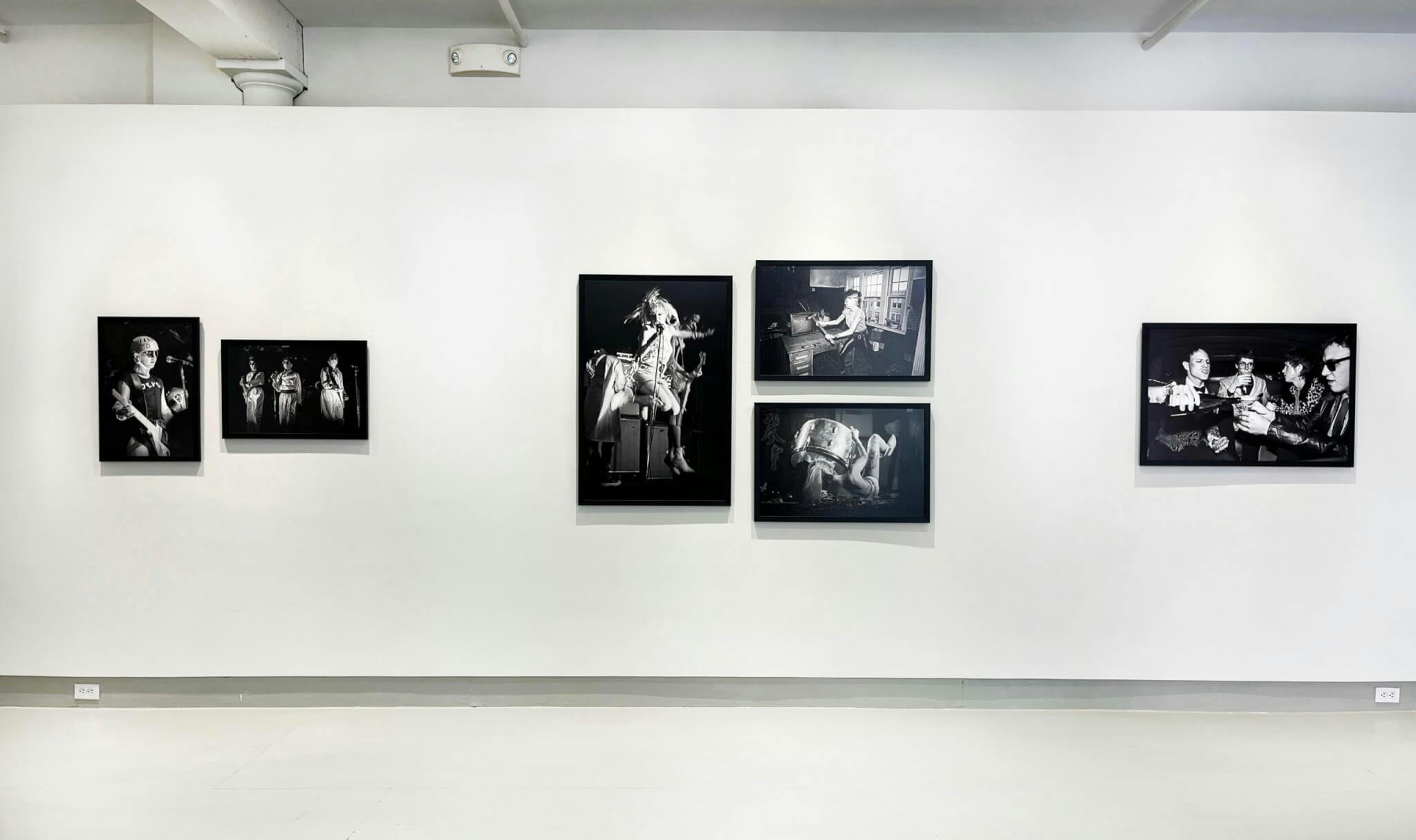 Installation view of "Days of Punk" at Anderson Yezerski Gallery.