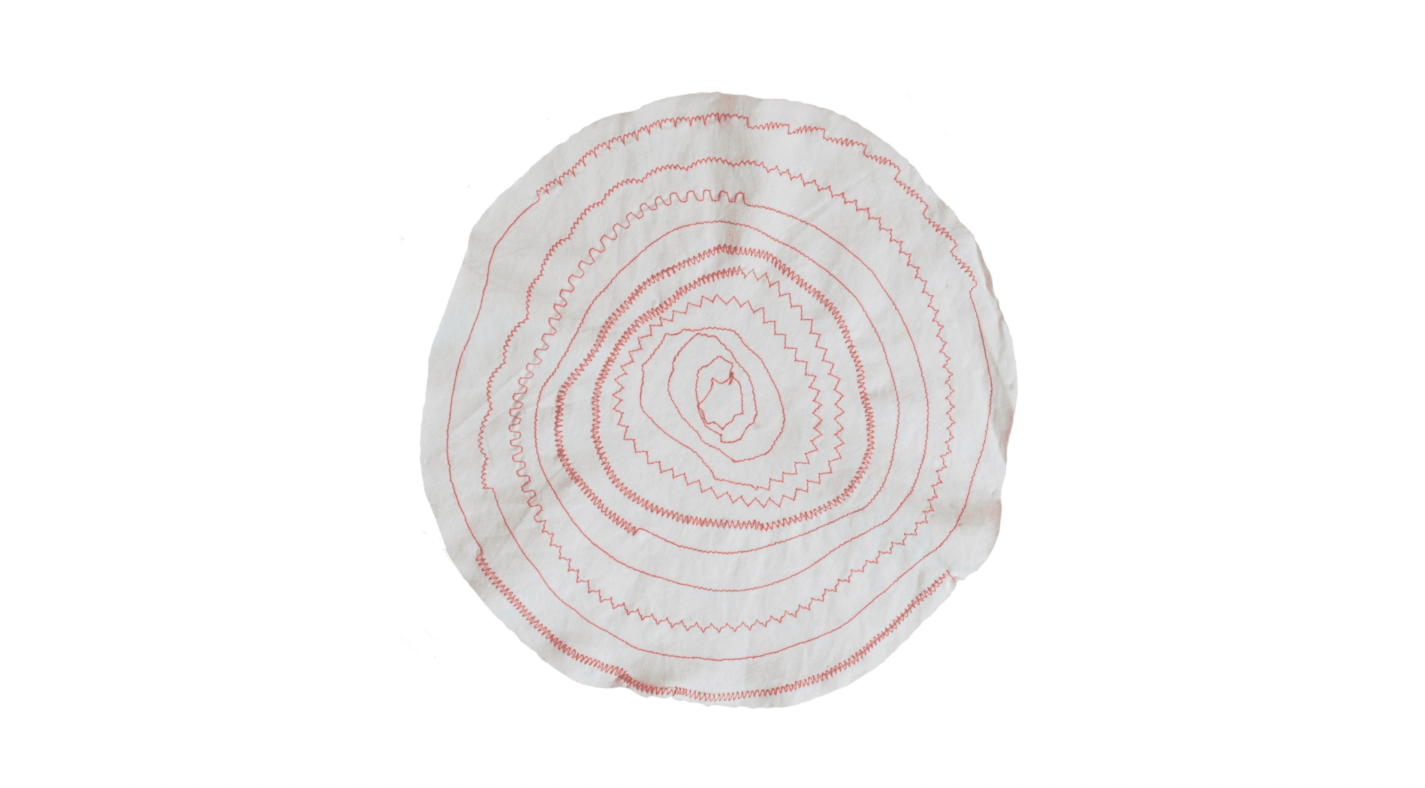 An artwork by Estrella Rodriguez Tabares that resembles the core of a tree.