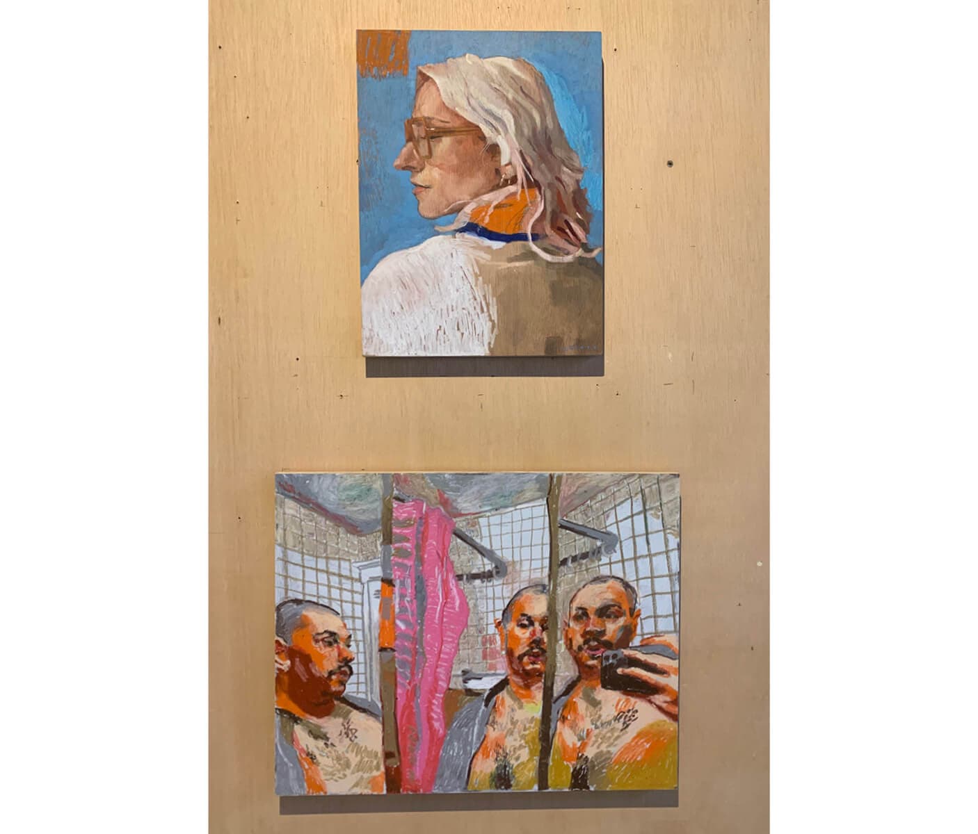 Installation view of “PERSONA" at Gallery VERY, featuring Jon Doucette's work